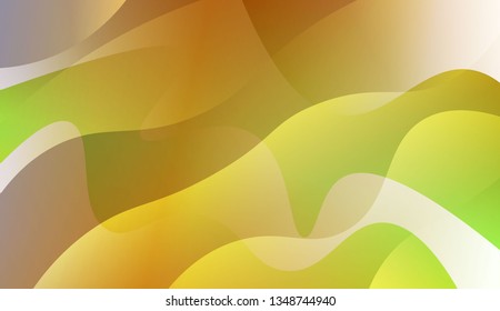 Wavy Background. For Creative Templates, Cards, Color Covers Set. Vector Illustration with Color Gradient