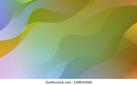 Wavy Background. For Creative Templates, Cards, Color Covers Set. Vector Illustration with Color Gradient