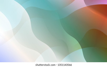 Wavy Background. For Creative Templates, Cards, Color Covers Set. Vector Illustration with Color Gradient