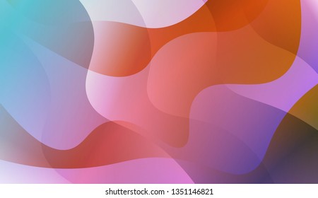 Wavy Background. For Creative Templates, Cards, Color Covers Set. Vector Illustration with Color Gradient