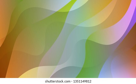 Wavy Background. For Creative Templates, Cards, Color Covers Set. Vector Illustration with Color Gradient