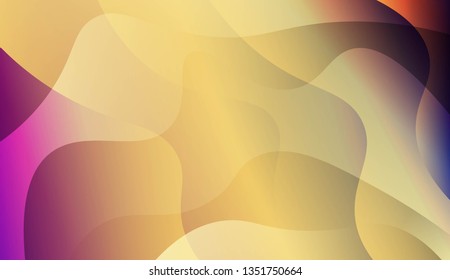 Wavy Background. For Creative Templates, Cards, Color Covers Set. Vector Illustration with Color Gradient
