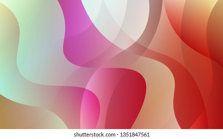 Wavy Background. For Creative Templates, Cards, Color Covers Set. Vector Illustration with Color Gradient