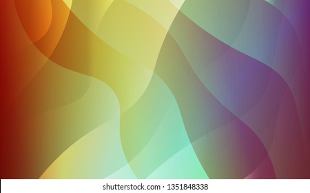 Wavy Background. For Creative Templates, Cards, Color Covers Set. Vector Illustration with Color Gradient