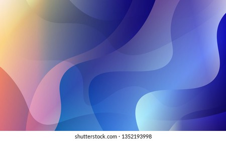Wavy Background. For Creative Templates, Cards, Color Covers Set. Vector Illustration with Color Gradient