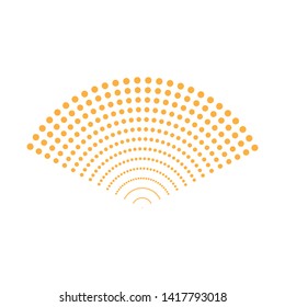 Wavy Background. For Creative Templates, Cards, Color Covers Set. Vector Illustration with dot halftone. 