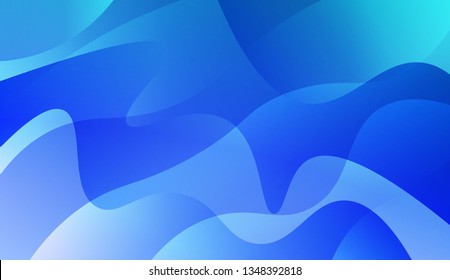 Wavy Background. Design For Cover Page, Poster, Banner Of Websites. Vector Illustration with Color Gradient