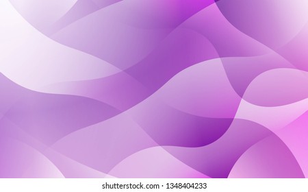 Wavy Background. Design For Cover Page, Poster, Banner Of Websites. Vector Illustration with Color Gradient