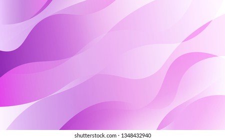 Wavy Background. Design For Cover Page, Poster, Banner Of Websites. Vector Illustration with Color Gradient