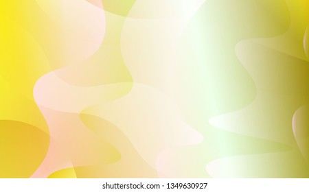 Wavy Background. Design For Cover Page, Poster, Banner Of Websites. Vector Illustration with Color Gradient