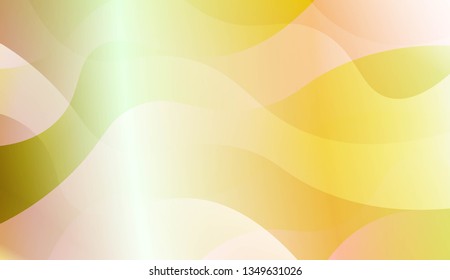 Wavy Background. Design For Cover Page, Poster, Banner Of Websites. Vector Illustration with Color Gradient