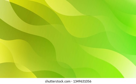Wavy Background. Design For Cover Page, Poster, Banner Of Websites. Vector Illustration with Color Gradient