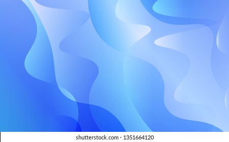 Wavy Background. Design For Cover Page, Poster, Banner Of Websites. Vector Illustration with Color Gradient