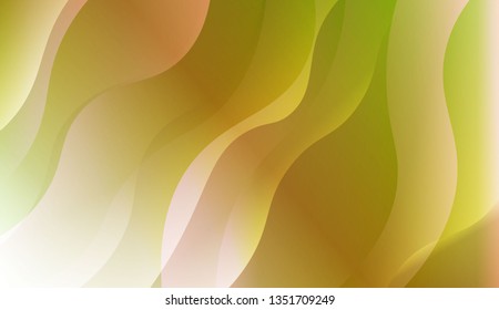 Wavy Background. Design For Cover Page, Poster, Banner Of Websites. Vector Illustration with Color Gradient