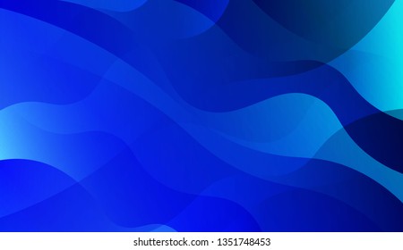 Wavy Background. Design For Cover Page, Poster, Banner Of Websites. Vector Illustration with Color Gradient