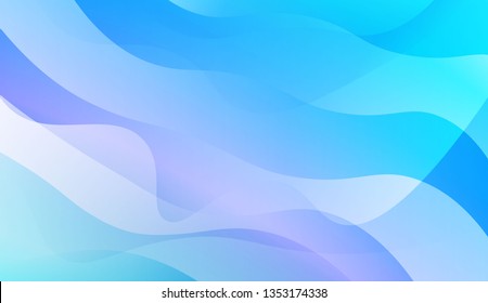 Wavy Background. Design For Cover Page, Poster, Banner Of Websites. Vector Illustration with Color Gradient