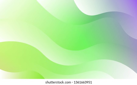 Wavy Background. For Design Flyer, Banner, Landing Page. Vector Illustration with Color Gradient