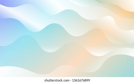 Wavy Background. For Design Flyer, Banner, Landing Page. Vector Illustration with Color Gradient