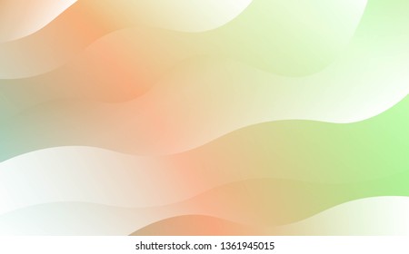 Wavy Background. For Design Flyer, Banner, Landing Page. Vector Illustration with Color Gradient