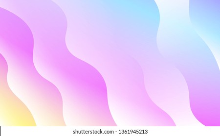 Wavy Background. For Design Flyer, Banner, Landing Page. Vector Illustration with Color Gradient
