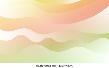Wavy Background. For Design Flyer, Banner, Landing Page. Vector Illustration with Color Gradient