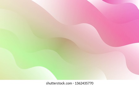 Wavy Background. For Design Flyer, Banner, Landing Page. Vector Illustration with Color Gradient