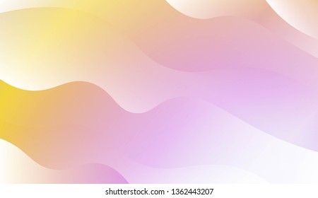 Wavy Background. For Design Flyer, Banner, Landing Page. Vector Illustration with Color Gradient