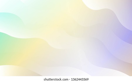 Wavy Background. For Design Flyer, Banner, Landing Page. Vector Illustration with Color Gradient