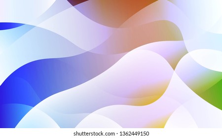 Wavy Background. For Design Flyer, Banner, Landing Page. Vector Illustration with Color Gradient