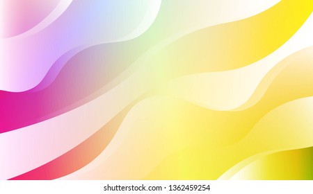 Wavy Background. For Design Flyer, Banner, Landing Page. Vector Illustration with Color Gradient