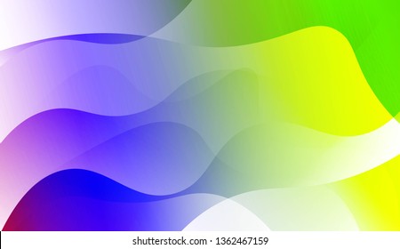 Wavy Background. For Design Flyer, Banner, Landing Page. Vector Illustration with Color Gradient