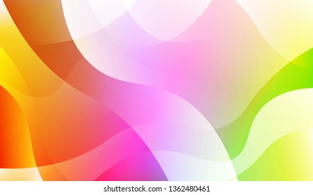 Wavy Background. For Design Flyer, Banner, Landing Page. Vector Illustration with Color Gradient