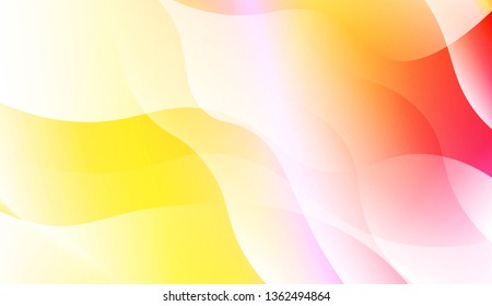 Wavy Background. For Design Flyer, Banner, Landing Page. Vector Illustration with Color Gradient