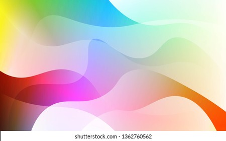Wavy Background. For Design Flyer, Banner, Landing Page. Vector Illustration with Color Gradient