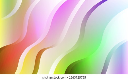 Wavy Background. For Design Flyer, Banner, Landing Page. Vector Illustration with Color Gradient