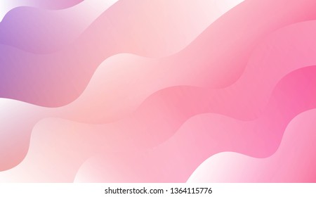 Wavy Background. For Design Flyer, Banner, Landing Page. Vector Illustration with Color Gradient