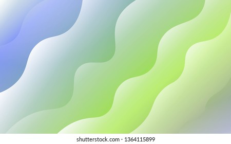 Wavy Background. For Design Flyer, Banner, Landing Page. Vector Illustration with Color Gradient
