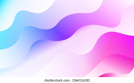Wavy Background. For Design Flyer, Banner, Landing Page. Vector Illustration with Color Gradient