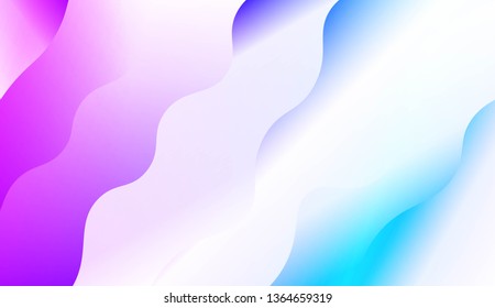 Wavy Background. For Design Flyer, Banner, Landing Page. Vector Illustration with Color Gradient
