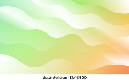 Wavy Background. For Design Flyer, Banner, Landing Page. Vector Illustration with Color Gradient