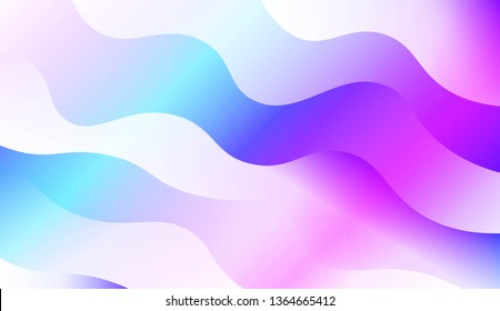 Wavy Background. For Design Flyer, Banner, Landing Page. Vector Illustration with Color Gradient