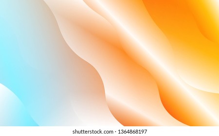 Wavy Background. For Design Flyer, Banner, Landing Page. Vector Illustration with Color Gradient