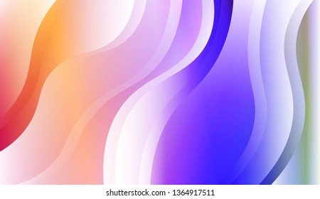 Wavy Background. For Design Flyer, Banner, Landing Page. Vector Illustration with Color Gradient