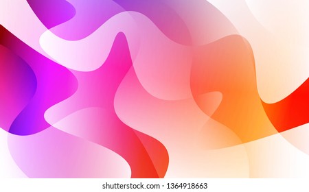 Wavy Background. For Design Flyer, Banner, Landing Page. Vector Illustration with Color Gradient