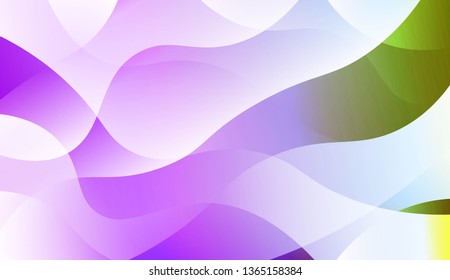 Wavy Background. For Design Flyer, Banner, Landing Page. Vector Illustration with Color Gradient