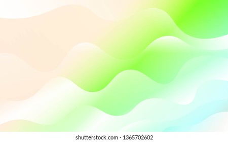 Wavy Background. For Design Flyer, Banner, Landing Page. Vector Illustration with Color Gradient