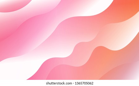 Wavy Background. For Design Flyer, Banner, Landing Page. Vector Illustration with Color Gradient
