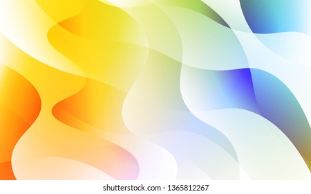 Wavy Background. For Design Flyer, Banner, Landing Page. Vector Illustration with Color Gradient