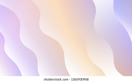 Wavy Background. For Design Flyer, Banner, Landing Page. Vector Illustration with Color Gradient