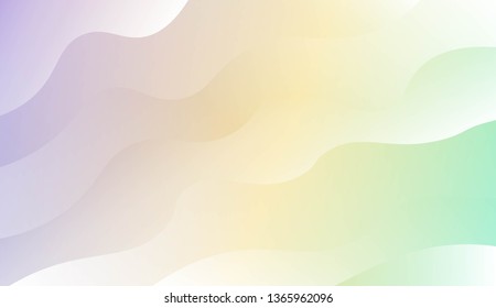 Wavy Background. For Design Flyer, Banner, Landing Page. Vector Illustration with Color Gradient